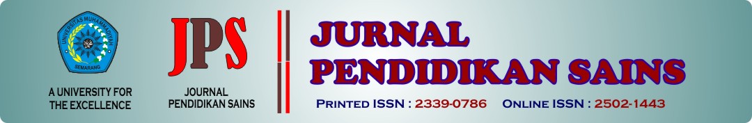 JURNAL PENDIDIKAN SAINS (JPS)